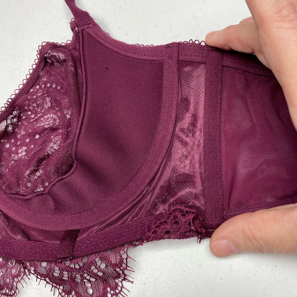 NWOT VS WINE Dream Angles Push-up without Padding, 32DDD *P1008 - Picture 5 of 7